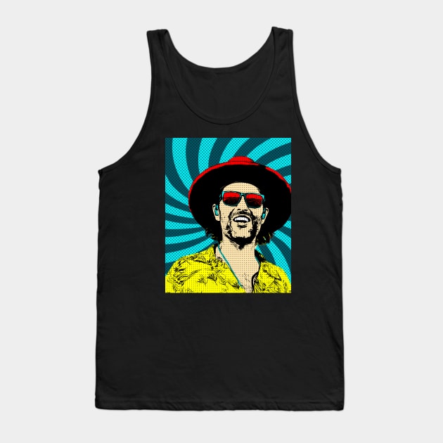 Popart Men Hat Glasses Tank Top by Flasher